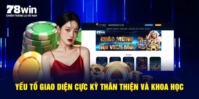 Yếu tố giao diện cực kỳ thân thiện và khoa học